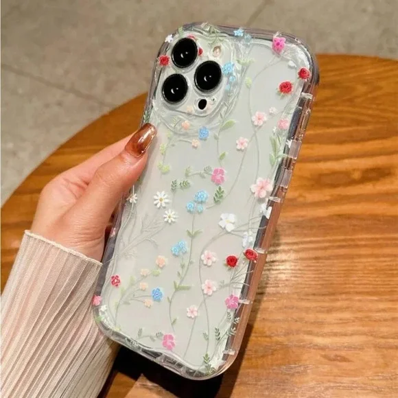 ⚠️Clearance iPhone 14/Pro/Pro Max Clear floral Phone Case - Picture 4 of 5